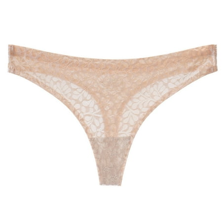 Homadles Womens Underwear- Breathable Sexy Lace Mid Waisted Stretch Slim Fit See Through Thongs Beige XL
Homadles Womens Underwear- Breathable Sexy Lace Mid Waisted Stretch Slim Fit See Through Thongs Beige XL