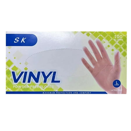 FIEWESEY Disposable Gloves Powder-Free - For Food Handling First Aid Cleaning Gardening Crafting - Exam Gloves 100 Gloves Per Box - (VINYL Black-6)
FIEWESEY Disposable Gloves Powder-Free - For Food Handling First Aid Cleaning Gardening Crafting - Exam Gloves 100 Gloves Per Box - (VINYL Black-6)