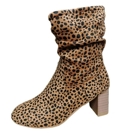 OKBOP Women s Middle Mid Calf Boots-Tall Brown Boots for Women Warm Non Slip Shoes for Women Vintage Chelsea Winter Christmas Womens Boots Clearance
OKBOP Women s Middle Mid Calf Boots-Tall Brown Boots for Women Warm Non Slip Shoes for Women Vintage Chelsea Winter Christmas Womens Boots Clearance