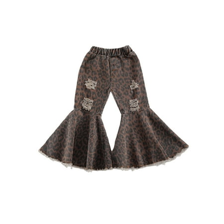 Loliuicca Kids Girls Flare Pants Leopard Print Hole High Elastic Waist Long Trousers Pants
Loliuicca Kids Girls Flare Pants Leopard Print Hole High Elastic Waist Long Trousers Pants