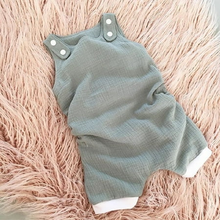 Newborn Infant Baby Boy Girl Clothes Sleeveless Romper Jumpsuit Playsuit Cotton and Linen Outfit
Newborn Infant Baby Boy Girl Clothes Sleeveless Romper Jumpsuit Playsuit Cotton and Linen Outfit