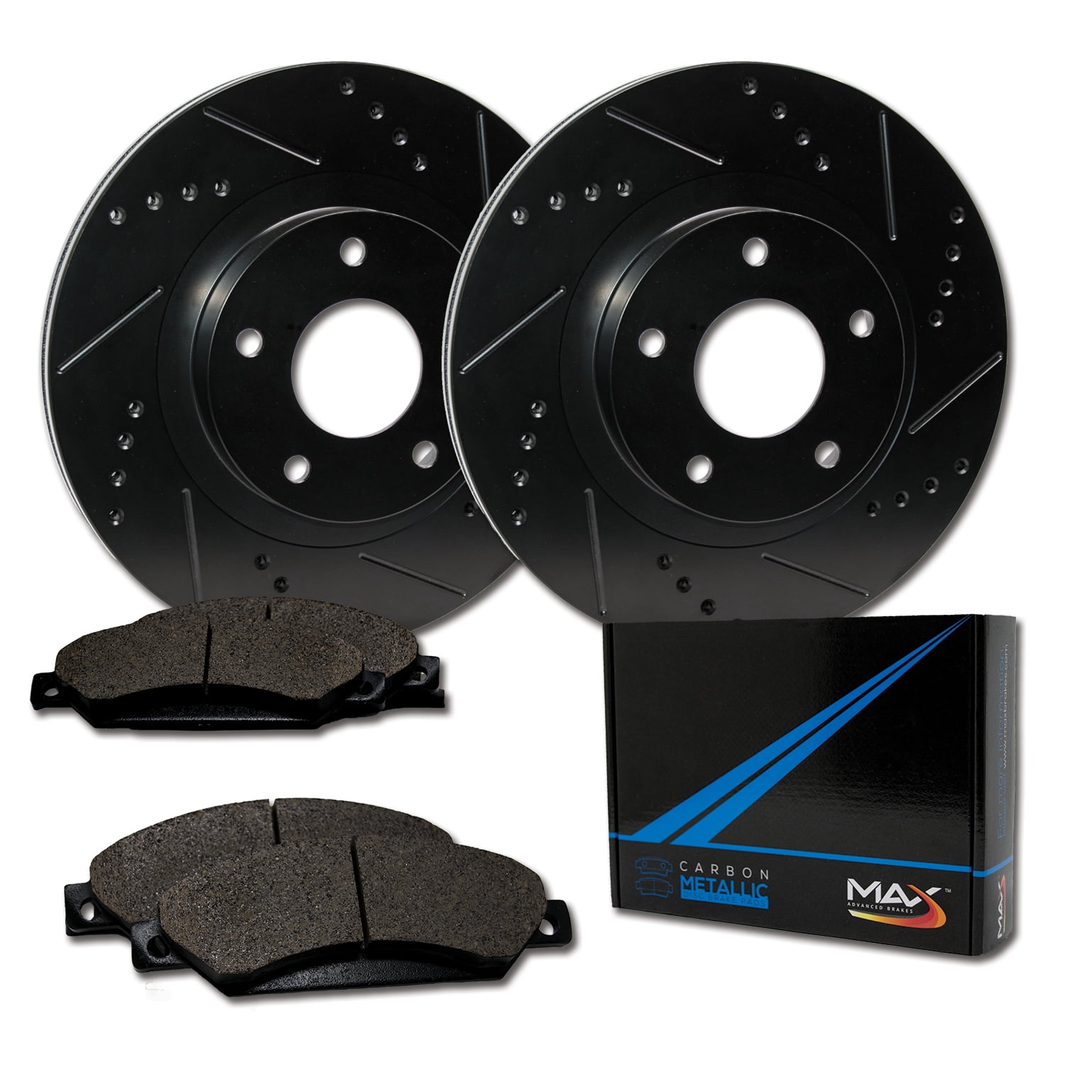 OE Replacement Rotors Ceramic Pads F 2002 GMC Safari RWD w//4 Wheel ABS
