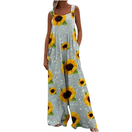 Jsezml Womens Casual Loose Sleeveless Tank Jumpsuits Fashion Summer Romper Leaf Print Comfy Overalls with Pockets
Jsezml Womens Casual Loose Sleeveless Tank Jumpsuits Fashion Summer Romper Leaf Print Comfy Overalls with Pockets