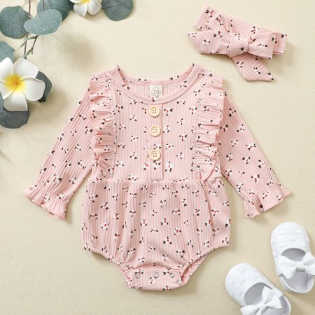 Baby girl jumpsuit Baby Girls Floral Playsuits Ruffled Bodysuit+Headband Romper Floral Jumpsuit CHMORA
Baby girl jumpsuit Baby Girls Floral Playsuits Ruffled Bodysuit+Headband Romper Floral Jumpsuit CHMORA