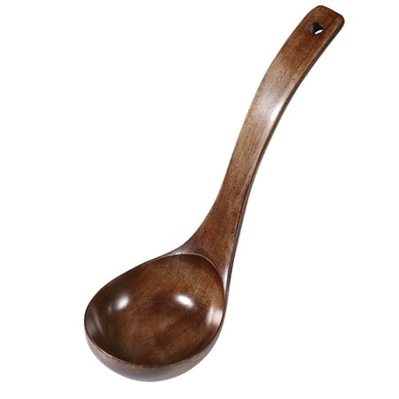 

BESTONZON Healthy Wooden Long Handle Soup Ladle Cooking Spoons Kitchen Utensils 28cm