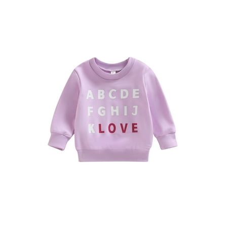 Bagilaanoe Toddler Baby Girl Casual Sweatshirt Long Sleeve Letter Print Pullover 12M 18M 24M 3T 4T Kids Fall Loose Tee Tops
Bagilaanoe Toddler Baby Girl Casual Sweatshirt Long Sleeve Letter Print Pullover 12M 18M 24M 3T 4T Kids Fall Loose Tee Tops