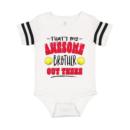 Inktastic That s My Awesome Brother Out There with Tennis Balls Gift Baby Boy or Baby Girl Bodysuit
Inktastic That s My Awesome Brother Out There with Tennis Balls Gift Baby Boy or Baby Girl Bodysuit