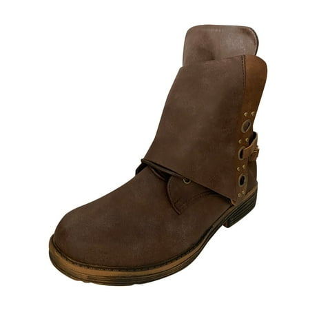 dmqupv Flat Combat Boots for Women Boots Heels Women s Short Breathable Shoes High Rubber Boots for Women Coffee 9
dmqupv Flat Combat Boots for Women Boots Heels Women s Short Breathable Shoes High Rubber Boots for Women Coffee 9