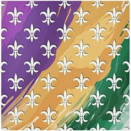 Bestwell 1 pcs Mardi Gras Cloth Napkins Oversized Washable Reusable Polyester Dinner Table Napkins for Family Restaurant Party Decor 20 x20
Bestwell 1 pcs Mardi Gras Cloth Napkins Oversized Washable Reusable Polyester Dinner Table Napkins for Family Restaurant Party Decor 20 x20