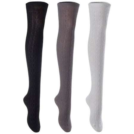 3 Pairs Awesome Women Thigh High Cotton Boot Socks. Durable Knee High Socks Perfect As Winter & Spring Socks Size 6-9 Black Coffee Grey T1024
3 Pairs Awesome Women Thigh High Cotton Boot Socks. Durable Knee High Socks Perfect As Winter & Spring Socks Size 6-9 Black Coffee Grey T1024