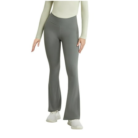 Timegard Women s High Waist Yoga Pants Elastic Waist Solid Sports Athletic Flare Pants Yoga Full Length Pants
Timegard Women s High Waist Yoga Pants Elastic Waist Solid Sports Athletic Flare Pants Yoga Full Length Pants