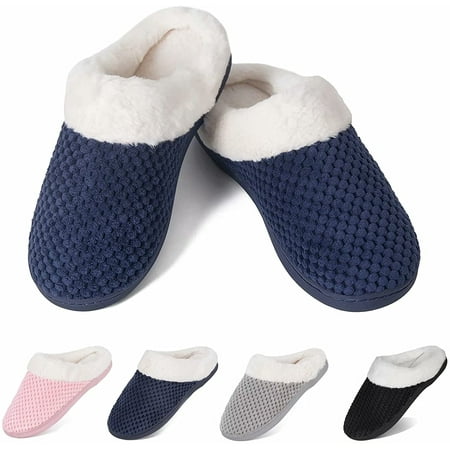 CoCopeaunt Slippers for Womens Warm Memory Foam Anti-Slip House Shoes Comfortable Cotton Slippers Home Bedroom Shoes Indoor & Outdoor
CoCopeaunt Slippers for Womens Warm Memory Foam Anti-Slip House Shoes Comfortable Cotton Slippers Home Bedroom Shoes Indoor & Outdoor