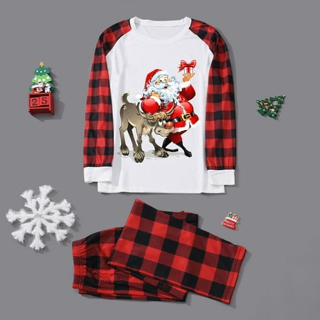 ZMHEGW Christmas Pajamas Women Merry Plaid Set Family Clothes Matching Cute Prints Long Sleeve Plaid Tops Pants Mom Set
ZMHEGW Christmas Pajamas Women Merry Plaid Set Family Clothes Matching Cute Prints Long Sleeve Plaid Tops Pants Mom Set