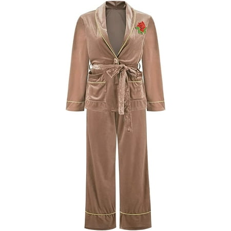 DanceeMangoo Women Pajama Set Long Sleeve Sleepwear Two-Piece Loose Fit Nightwear Warm Soft Comfy Pjs Indoor Wear
DanceeMangoo Women Pajama Set Long Sleeve Sleepwear Two-Piece Loose Fit Nightwear Warm Soft Comfy Pjs Indoor Wear