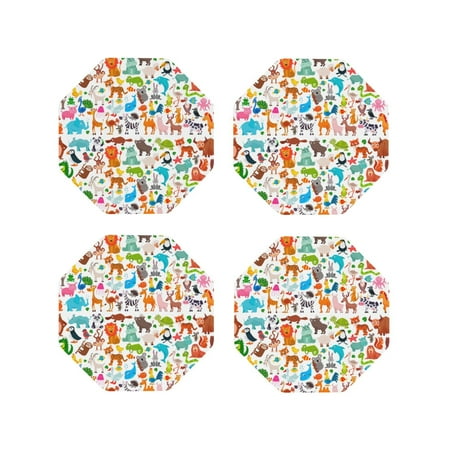 Pofeuu Animals Print Coasters for Drinks 4Pack PU Leather Coasters Bar Drink Coasters for Tabletop Protection Furniture from Damage-Octagon
Pofeuu Animals Print Coasters for Drinks 4Pack PU Leather Coasters Bar Drink Coasters for Tabletop Protection Furniture from Damage-Octagon