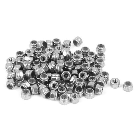 M2.5 304 Stainless Steel Nylock Self-Locking Nylon Insert Hex Lock Nuts 100pcs
M2.5 304 Stainless Steel Nylock Self-Locking Nylon Insert Hex Lock Nuts 100pcs