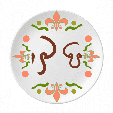 Vegetable Combination Mushroom Body Flower Ceramics Plate Tableware Dinner Dish