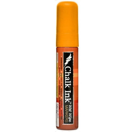 Bold Wet Wipe Marker, 15 mm, Candy Corn Orange, 15mm broad tip By Chalk Ink