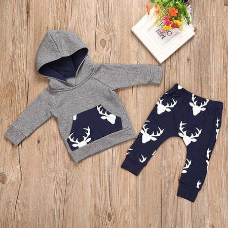 BSDHBS Boys Clothing Sets 1Set Toddler Kids Baby Boy Girl Clothes Deer Hooded Tops Jacket +Pants Outfits
BSDHBS Boys Clothing Sets 1Set Toddler Kids Baby Boy Girl Clothes Deer Hooded Tops Jacket +Pants Outfits