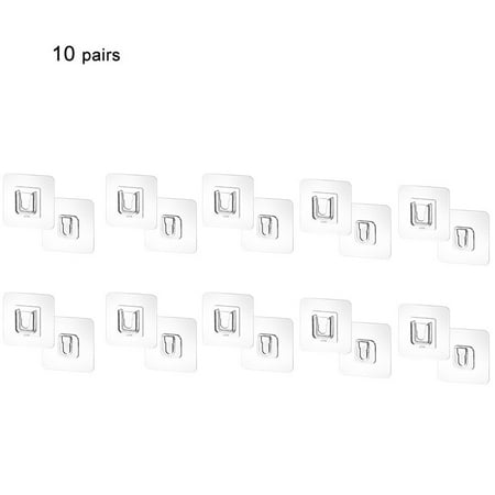 5/10 Pair Double Buckle Glue Holder Rack Punch Free Transparent Wall Mounted Hanger Bathroom Strong Waterproof Hooks
5/10 Pair Double Buckle Glue Holder Rack Punch Free Transparent Wall Mounted Hanger Bathroom Strong Waterproof Hooks