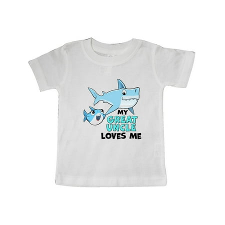 Inktastic My Great Uncle Loves Me with Cute Sharks Gift Baby Boy or Baby Girl T-Shirt
Inktastic My Great Uncle Loves Me with Cute Sharks Gift Baby Boy or Baby Girl T-Shirt