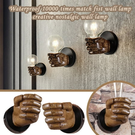 Christmas Clearance! SuoKom 2PC Fist Retro Creative Restaurant Bar Clothing Store Nostalgic Wall Lamp
Christmas Clearance! SuoKom 2PC Fist Retro Creative Restaurant Bar Clothing Store Nostalgic Wall Lamp