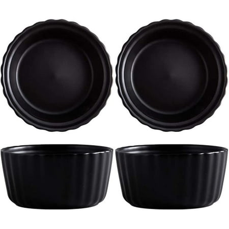 PIKADINGNIS Set of 4 Matte Porcelain Souffle Dish Ramekins Bowls for Baking. 6 Oz
PIKADINGNIS Set of 4 Matte Porcelain Souffle Dish Ramekins Bowls for Baking. 6 Oz