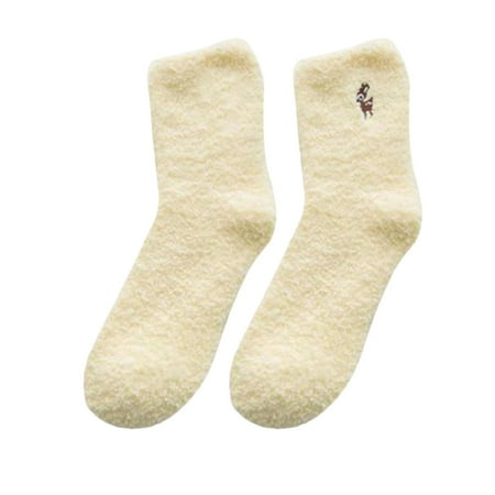 Veki Women Winter Socks Cartoon Animal Deer Embroidery Half Velvet Plus Velvet Thick Coral Fleece Socks Passion Fruit Socks
Veki Women Winter Socks Cartoon Animal Deer Embroidery Half Velvet Plus Velvet Thick Coral Fleece Socks Passion Fruit Socks