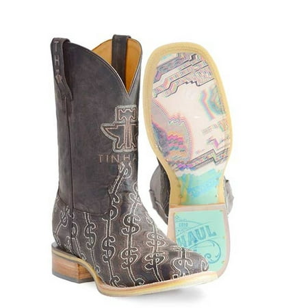 Men s Tin Haul Show Me the Money Boots It s All Money Sole Handcrafted Tan