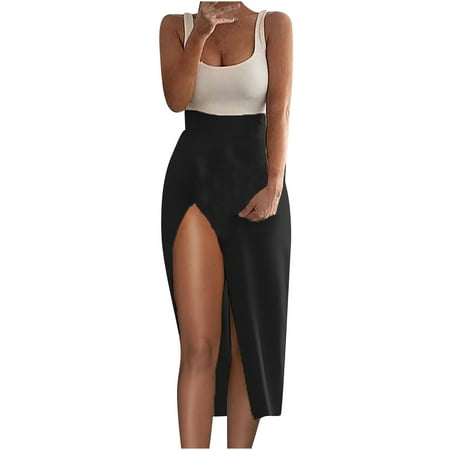 Ichuanyi Womens Fashion Solid Color Splicing Sleeveless High Waist Split Fork Dress
Ichuanyi Womens Fashion Solid Color Splicing Sleeveless High Waist Split Fork Dress