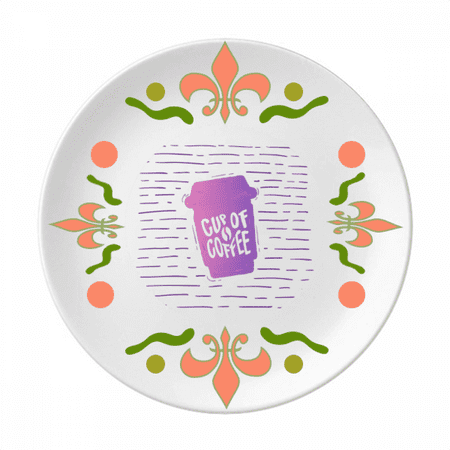 

Line Coffee Cup Colour Art Deco Fashion Flower Ceramics Plate Tableware Dinner Dish