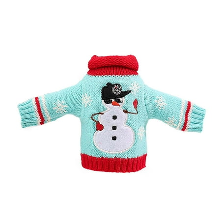 Christmas Decoration Knitted Clothes Wine Set Red Wine Bottle Bag Holiday Decoration Supplies Wine Glass Holds 1 Bottle of Wine
Christmas Decoration Knitted Clothes Wine Set Red Wine Bottle Bag Holiday Decoration Supplies Wine Glass Holds 1 Bottle of Wine