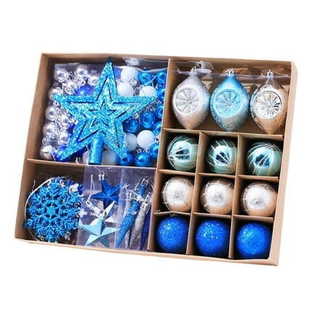 73PCS Xmas Balls and Topper DIY Pendant Decoration Easy to Hang Lightweight Durable Pendant for Table Bookshelf Fireplace Decor C
73PCS Xmas Balls and Topper DIY Pendant Decoration Easy to Hang Lightweight Durable Pendant for Table Bookshelf Fireplace Decor C