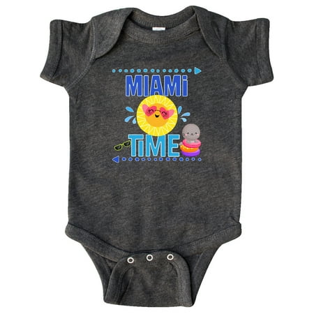Inktastic Miami Florida Vacation Gift Gift Baby Girl Bodysuit
