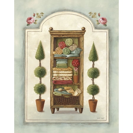 Bathroom Linen-LISAUD48629 Print 14.25"x11.25" by Lisa Audit in a Un (Print Only)