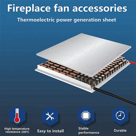 2X Fireplace Fan Accessories Motor and Power Generation Sheet/4-Blade Heat Powered Stove Fan for Wood / Log Burner
2X Fireplace Fan Accessories Motor and Power Generation Sheet/4-Blade Heat Powered Stove Fan for Wood / Log Burner