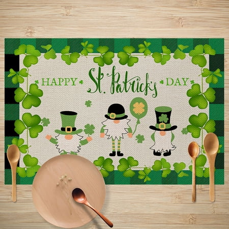 Dining Table Set Glass Irish Day Dining Mat Linen Cloth Durable Non Material Table Mat
Dining Table Set Glass Irish Day Dining Mat Linen Cloth Durable Non Material Table Mat