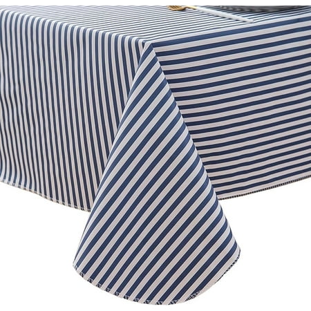Ethyie Vinyl Tablecloth with Flannel Backing Blue Stripe Picnic Table Cover Flannel Backed Plastic Rectangle Tablecloths Table Cloth for Indoor & Outdoor - 60 X 102 Inch
Ethyie Vinyl Tablecloth with Flannel Backing Blue Stripe Picnic Table Cover Flannel Backed Plastic Rectangle Tablecloths Table Cloth for Indoor & Outdoor - 60 X 102 Inch
