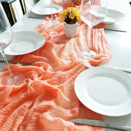 2 Pieces 35x70.8 Inches Cheesecloth Table Runner Gauze for Wedding Decoration
2 Pieces 35x70.8 Inches Cheesecloth Table Runner Gauze for Wedding Decoration