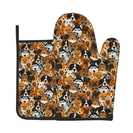 Bingfone Dogs Different Breeds Print Oven Mitts Pot Holders Set 2 PCS for Kitchen for Cooking Grilling Baking BBQ Pot Holders Cook Essentials
Bingfone Dogs Different Breeds Print Oven Mitts Pot Holders Set 2 PCS for Kitchen for Cooking Grilling Baking BBQ Pot Holders Cook Essentials