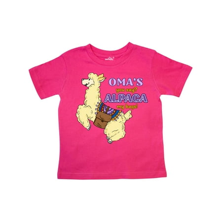 Inktastic Oma s You Say ALPACA my Bags with Cute Jumping Alpaca Gift Toddler Boy or Toddler Girl T-Shirt
Inktastic Oma s You Say ALPACA my Bags with Cute Jumping Alpaca Gift Toddler Boy or Toddler Girl T-Shirt
