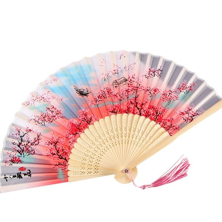 Liveday Ancient Floral Print Folding Fan for Dancing Cosplay Decor Chinese Style with Bamboo Frame & Elegant Tassel Handheld Fan New
Liveday Ancient Floral Print Folding Fan for Dancing Cosplay Decor Chinese Style with Bamboo Frame & Elegant Tassel Handheld Fan New
