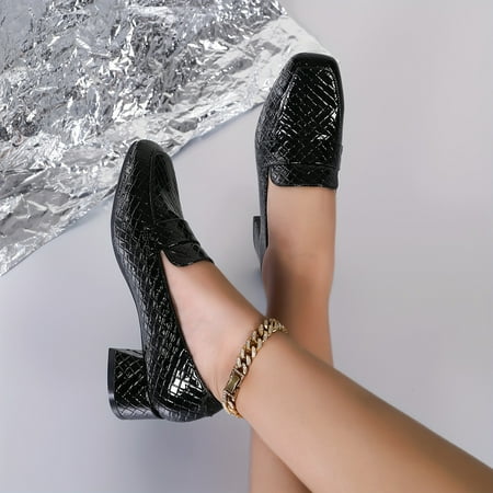 Chic Plaid Square Toe Loafers – Lightweight All-Season Chunky Heels | Elegant Slip-On
Chic Plaid Square Toe Loafers – Lightweight All-Season Chunky Heels | Elegant Slip-On