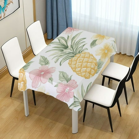 60x120 Inch Tablecloth Polyester Square Tablecloth for Home Kitchen Dinner Decor Floral Pineapple Pattern
60x120 Inch Tablecloth Polyester Square Tablecloth for Home Kitchen Dinner Decor Floral Pineapple Pattern
