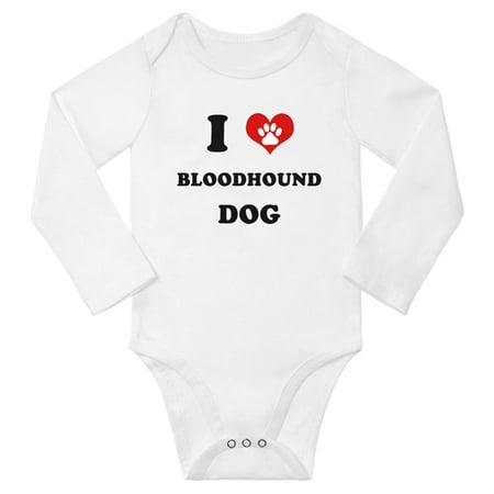 I Heart Bloodhound Dog Cute Baby Long Rompers Baby Long Clothes (White 18-24 Months)
I Heart Bloodhound Dog Cute Baby Long Rompers Baby Long Clothes (White 18-24 Months)