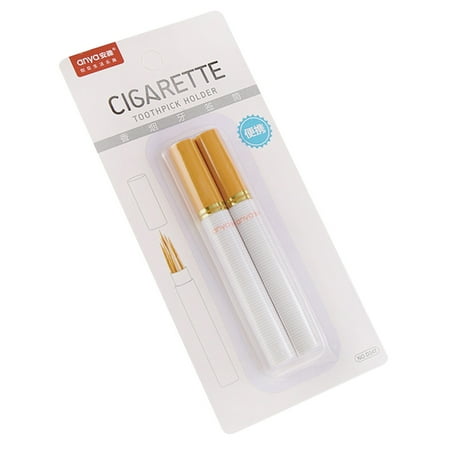 Frcolor 2pcs Cigarette Shape Toothpick Box Lovely Chic Toothpick Holder Case Dispenser Table Decoration for Home Restaurant
Frcolor 2pcs Cigarette Shape Toothpick Box Lovely Chic Toothpick Holder Case Dispenser Table Decoration for Home Restaurant