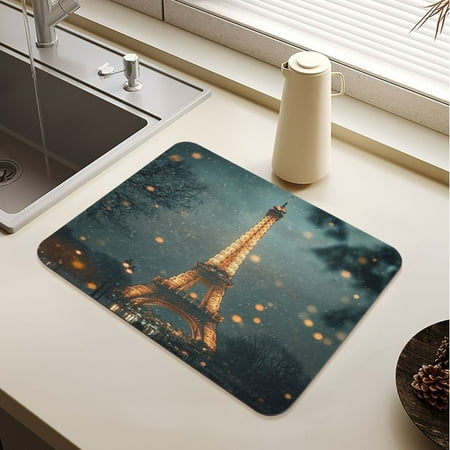 The Tower Of Paris Drying Mat Diatomaceous Earth Super Absorbent Non-slip Rubber Sole Heat Resistant 230 Degrees Fahrenheit 19.7×15.7in
The Tower Of Paris Drying Mat Diatomaceous Earth Super Absorbent Non-slip Rubber Sole Heat Resistant 230 Degrees Fahrenheit 19.7×15.7in