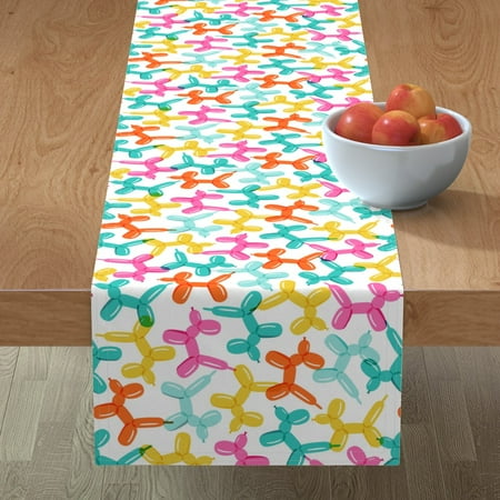 Cotton Sateen Table Runner 90 - Balloon Dogs Light Bright Rainbow Balloons Cute Kids Room Pastels Birthday Colorful Animal Party Print Custom Table Linens by Spoonflower
Cotton Sateen Table Runner 90 - Balloon Dogs Light Bright Rainbow Balloons Cute Kids Room Pastels Birthday Colorful Animal Party Print Custom Table Linens by Spoonflower