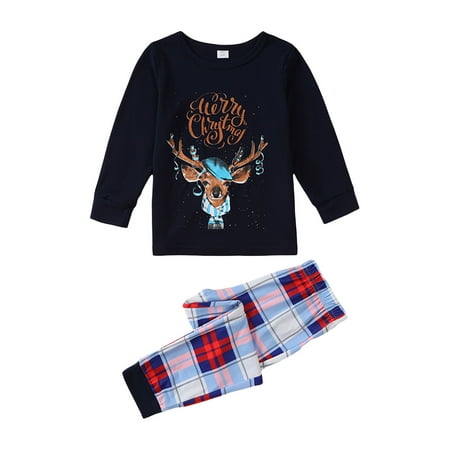 Sedceaty Family Matching Christmas Pajamas Cartoon Elk Head Print Long-Sleeved Tops + Elastic Waist Plaid Pattern Trousers
Sedceaty Family Matching Christmas Pajamas Cartoon Elk Head Print Long-Sleeved Tops + Elastic Waist Plaid Pattern Trousers