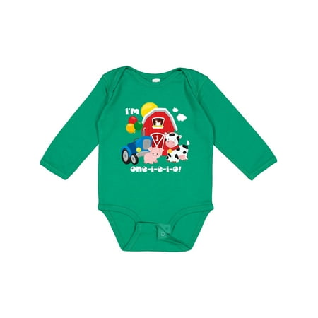 Inktastic ONE-I-E-I-O 1st Birthday Gift Baby Boy or Baby Girl Long Sleeve Bodysuit
Inktastic ONE-I-E-I-O 1st Birthday Gift Baby Boy or Baby Girl Long Sleeve Bodysuit